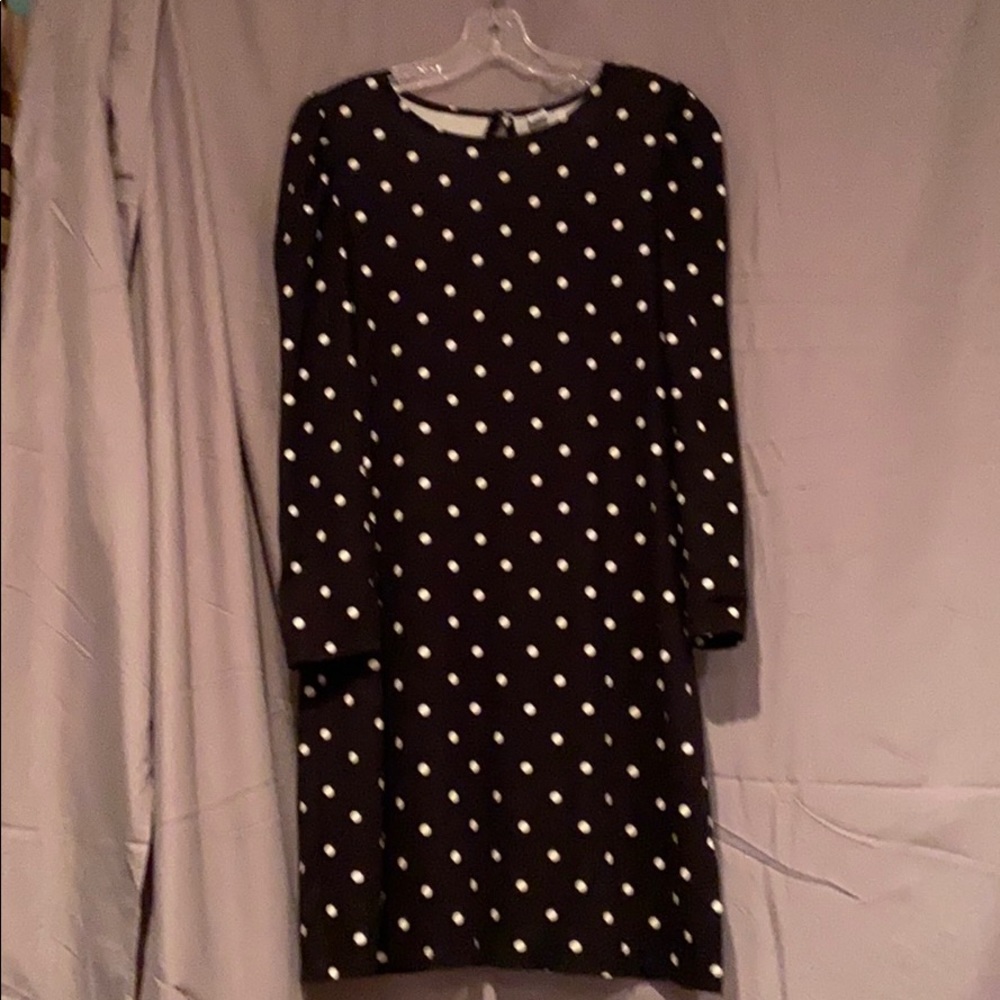Old Navy black and white polka dot dress